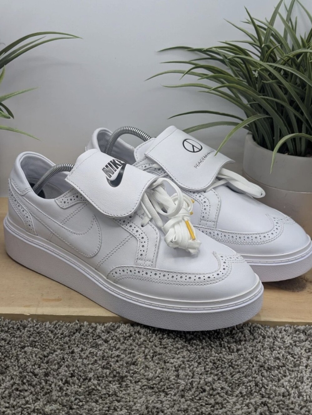 Nike G-Dragon x Kwondo 1 Triple White Mens Size 11.5 Golf Shoes Spikeless